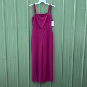 Women’s Split Leg Sleeveless Fully Lined Dressy Jumpsuit Size L